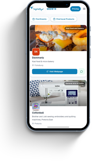 The DigitalFlyer marketplace on a phone